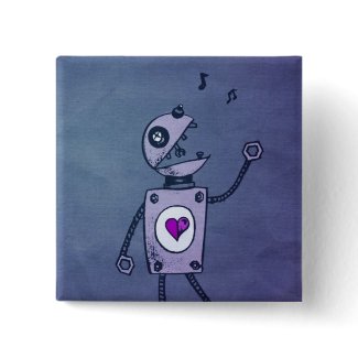 Blue Paper Robot button