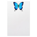 Blue Papilio Ulysses Butterfly Stationery