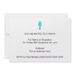 Blue Parakeet Bird Invite