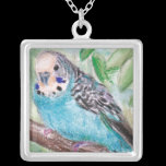 Blue Parakeet Necklace necklaces