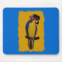 Blue Parrot Mouse Mat