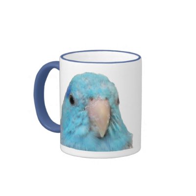 Blue Parrotlet Mug by MenagerieMayhem