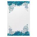 Blue party design stationery