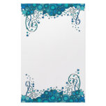 Blue party design customized stationery