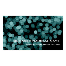 Blue Party Lights (Music or DJ) Business Cards