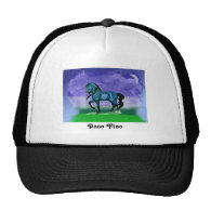 Blue Paso Fino Horse hat