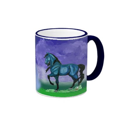 Blue Paso Fino Horse Mug