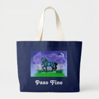 Blue Paso Fino Horse Tote Tote Bag