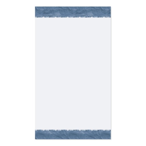 Blue Pastel & Diamond Swirls Bow & Ribbon Wedding Business Card Template (back side)