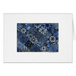 blue patchwork cards