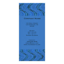 blue pattern backgroun personalized rack card
