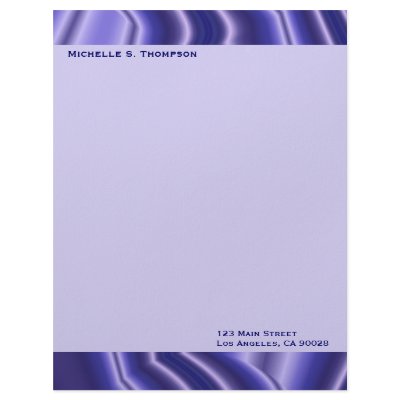 blue pattern letterhead by DonnaGraysonAbstract