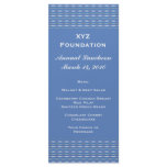 Blue pattern Menu Customized Rack Card