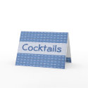 Blue pattern party invitation card