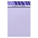 blue pattern stationery