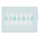 blue patterned Easter eggs on blue cards