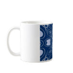blue patterned coffee mug
