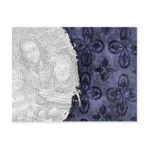 Blue Patterned Template postcards