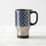 Blue Patterned Travel Mug