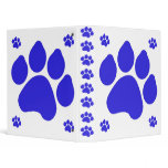 Blue Paw Print Binder
