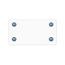 Blue Peace Address Label