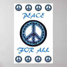 blue peace for all poster