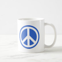 blue peace mug