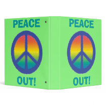 Blue Peace  Sign binders