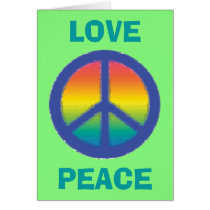 Blue Peace  Sign cards