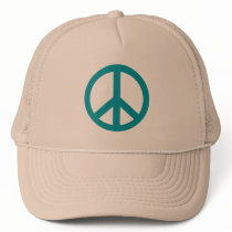 Blue Peace Sign Products hats by Scarebaby Blue Peace Sign Products hats