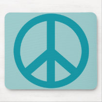 Blue Peace Sign Products mousepads