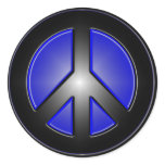 Blue Peace Sign Sticker