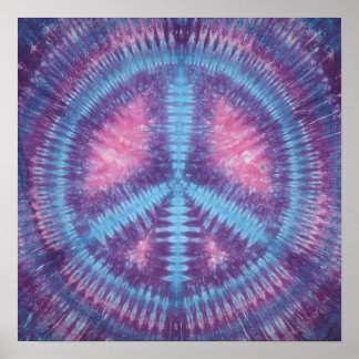 Tie Dye Peace Sign Posters &amp; Prints - 70+ Art Designs | Zazzle