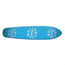 Blue Peace Snowflakes Skateboard Decks
