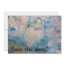 Blue/ Peach Undersea Custom Invite
