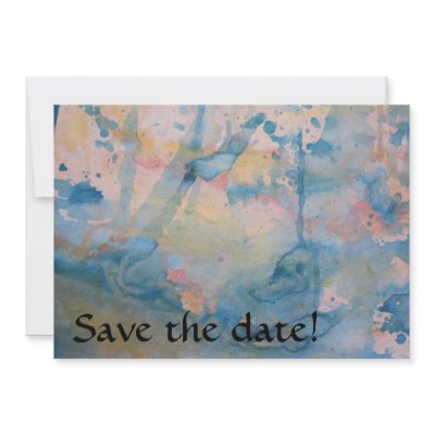 Blue/ Peach Undersea Custom Invite by danacurtis