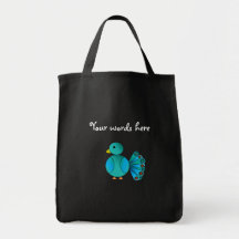 Blue peacock bag