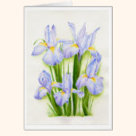 Blue Pearl watercolor art greeting card cards