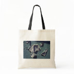 Blue Peeling Paint Tote Bag