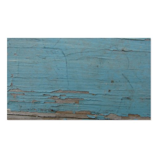 Blue Peeling Paint Business Card (back side)