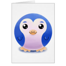 Blue Penguin Card