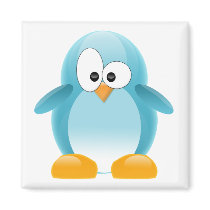 Blue Penguin Magnet