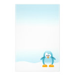 Blue Penguin Personalized Stationery