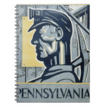 Blue Pennsylvanian Coal Miner Note Book