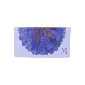 Blue Penstemon Flower Monogram