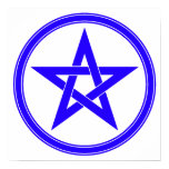 Blue Pentacle Pentagram Posters