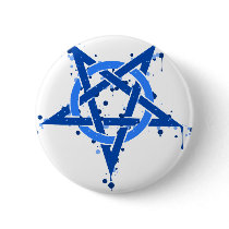 Blue Pentagram Buttons