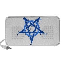 Blue Pentagram Ipod Speaker