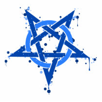 Blue Pentagram Photo Cutout