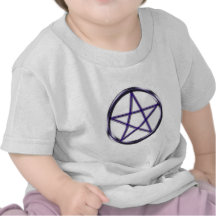 Blue Pentagram Tee Shirts